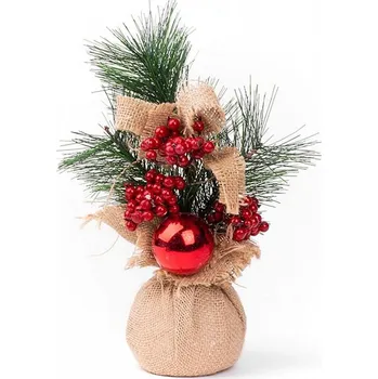 Vánoční dekorace Dekorace MagicHome Větvičky v jutě, 23cm, 2ks