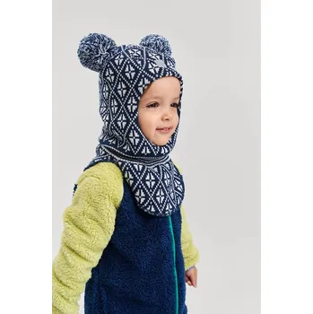 Čepice Dětský vlněný nákrčník Reima Kuuraan 5300214B.9BYA námořnická modř 59X, vel. 46