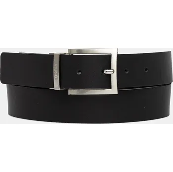 Módní doplněk Oboustranný kožený pásek HUGO Marc_Sr35 50497462 černá 99X, vel. 110