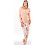 Dámské pyžamo dlouhé 19167P - lichi tělová - XL