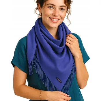 Šála Hagne šála modrá 112 cm - dámská