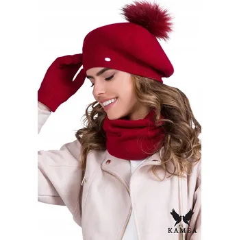 Podprsenka Dámský baret DORA na vysoké nožce, červený, KAMEA