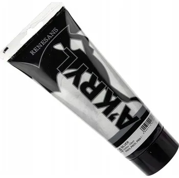 Vodová barva Akrylová Barva Renesans metalická 28 stříbrná 200 ml