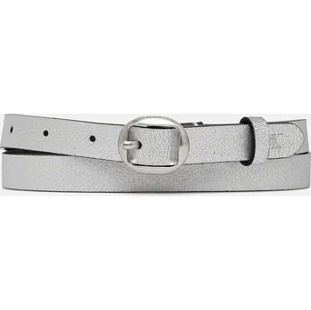 Opasek Kožený pásek Calvin Klein dámský, stříbrná barva, LV04F7058G SLV, vel. 90