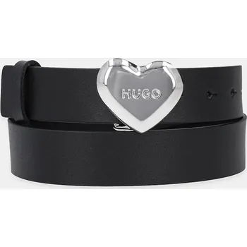 Opasek Kožený pásek HUGO Serce_Sz30 50529597 černá 99X, vel. 70