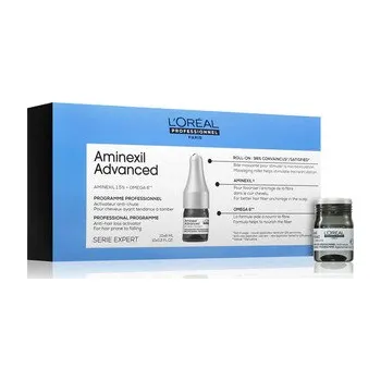 Vlasová regenerace L'Oréal Professionnel Série Expert Aminexil Advanced Ampoules kúra pro růst vlasů a posílení od kořínků 10 x 6 ml