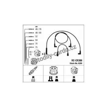 Zapalovací kabel Sada kabelů pro zapalování NGK RC-CR306 - JEEP