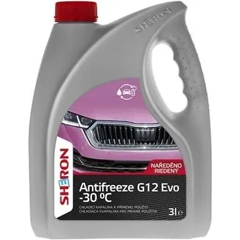 Nemrznoucí směs do chladiče SHERON Antifreeze G12 Evo -30 °C 3 lt