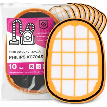 Filtr do vysavače 10x FILTR do VYSAVAČE Philips XC7043 Vzduchový Pěnový Silný FILTRY EM-W