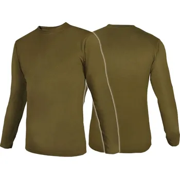 Pánské tričko Tričko s dlouhým rukávem Mil-Tec T-shirt Blůza Longsleeve Olivová XL