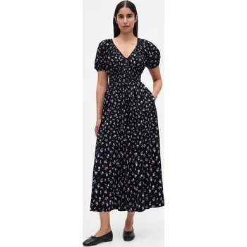 Dámské šaty GAP Midi šaty s kapsami - Dámské GAP černá 3463623