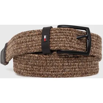 Opasek Pásek Tommy Hilfiger pánský, hnědá barva, AM0AM12548 88X, vel. 115