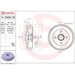 BREMBO Brzdový buben ESSENTIAL LINE - With Bearing Kit BRE 14.E309.50