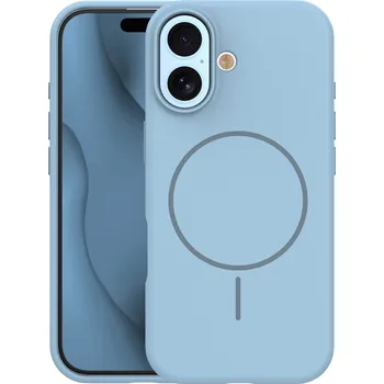 Pouzdro na mobilní telefon TFO Silikonový tenký kryt Mag pro iPhone 17 6,3" světle modrý