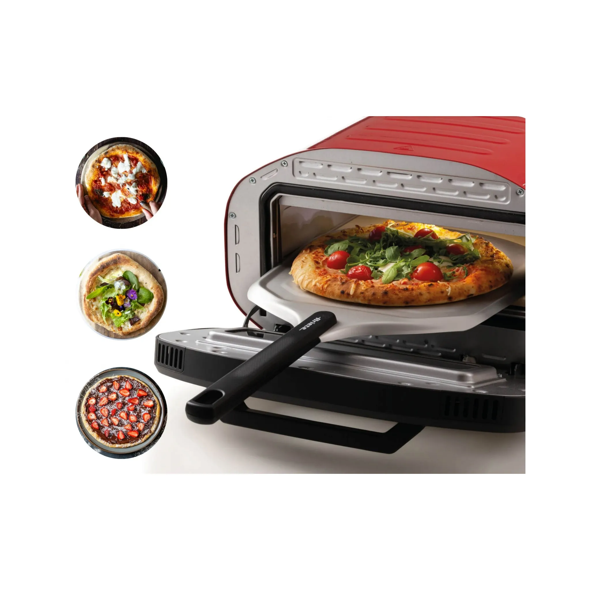 Fotografie 6 - Pec na pizzu Ariete Da Gennaro 3901 červená