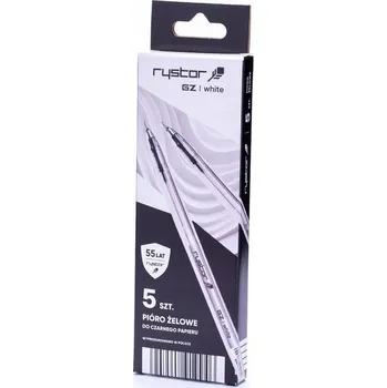 Gelová propiska bílé Rystor