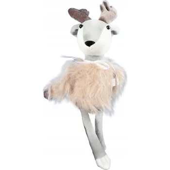 Vánoce VÁNOČNÍ FIGURKA SOB PLYŠOVÝ SEDÍCÍ 30 CM