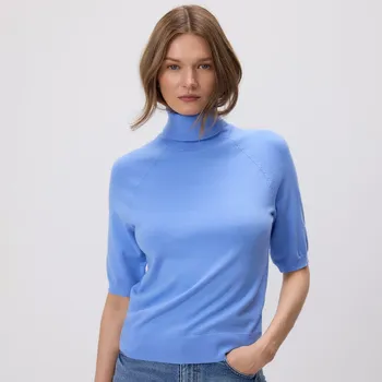 Dámský svetr Reserved - Svetr s rolákem - světle modrá - 275GV-50X - 275GV-50X-M