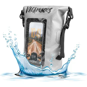 Telefonní příslušenství Voděodolný vak FIXED Float Bag s kapsou pro mobilní telefon 3L Vandrácký Speciál, šedý