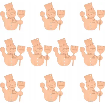 Vánoční dekorace Prolamovaná Vánoční Koule , Zdobená Vánoční Koule , Hladká Vánoční Koule , Tvarované Vánoční Baňky , Sady sněhuláků 10 cm 10 ks