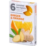 Vonné čajové svíčky 6ks, Ginger Orange