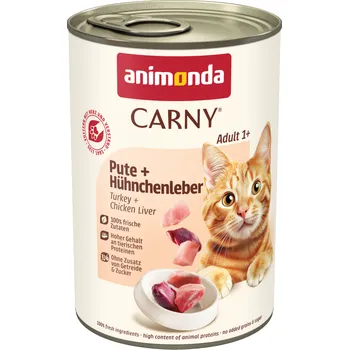 Krmivo pro kočku 6x400g Animonda Carny Adult - Krůta & kuřecí játra
