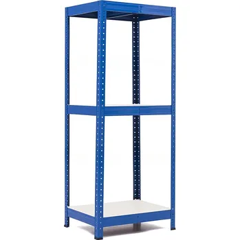 regál Policový regál Trestles RH 1200x600x400, nosnost 1050 kg, 3 police bílé Barva: modrá