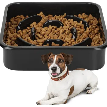 Miska pro psa Jedna plastová miska WS černá 1 l