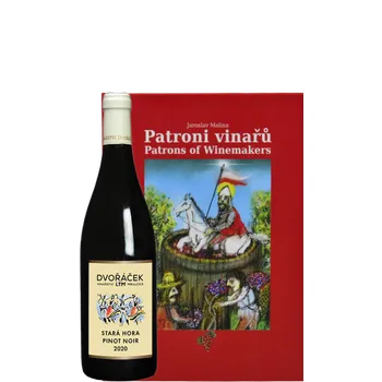 Víno Set Dvořáček Pinot Noir Výběr z hroznů 2020 + Kniha Patroni vinařů