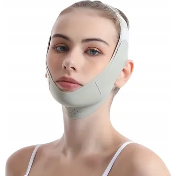 Pleťová maska Růžová, Zelená Modelovací Maska na Obličej V-Line Modelování Obličeje Lifting