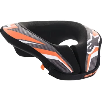 Motodoplněk Dětský chránič krku Alpinestars Sequence Youth černo-bílo-oranžový L/XL
