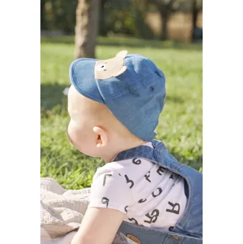 Kšiltovka Dětská bavlněná kšiltovka Mayoral Newborn 9885.1P.Newborn.PPYH modrá 95X, vel. 46