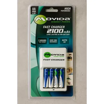 Svítilna Movida Nabíječka pro AA akumulátory 2100