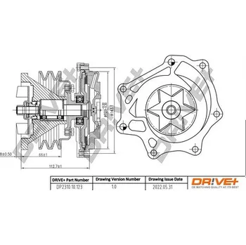 Chladič motoru Vodní čerpadlo, chlazení motoru DRIVE+ DP2310.10.123