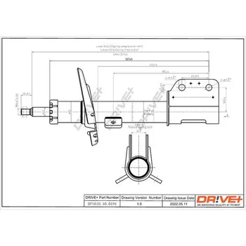 Tlumič pérování DRIVE+ DP1610.10.0181