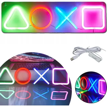 Obraz NEONOVÉ TABULE DO HERNÍHO POKOJE, NEONOVÁ LED LAMPA, NAPÁJENÁ PŘES USB