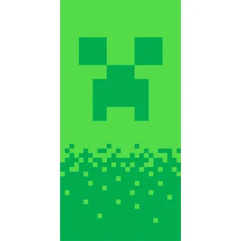 RUČNÍK 70x140 MINECRAFT CREEPER PLÁŽOVÝ KOUPACÍ