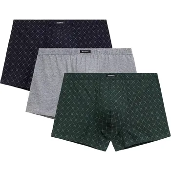 3-PACK Pánské boxerky trenýrkového střihu Atlantic XXL