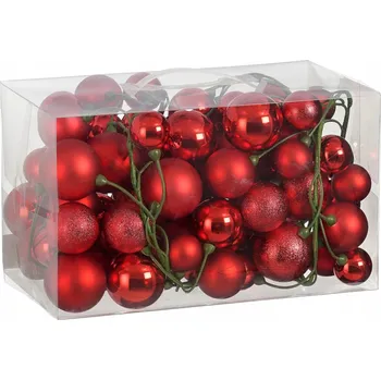 Vánoční dekorace Sady vánoční koule 180 cm 80 ks