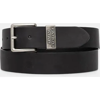 Opasek Kožený pásek Armani Exchange 951186.CC528 černá 99X, vel. 90