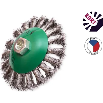 Brusný kartáč KART Talířkový kartáč copánkový ø 115 mm - nerez