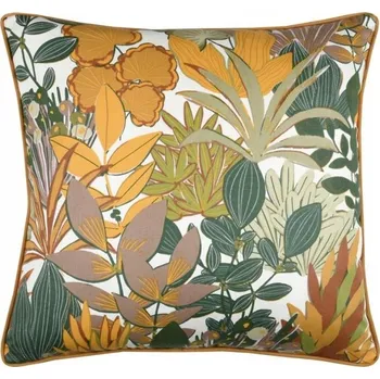 Polštář POLŠTÁŘ BAREVNÝ V LISTECH 45 x 45 cm DO OBÝVACÍHO POKOJE LOŽNICE