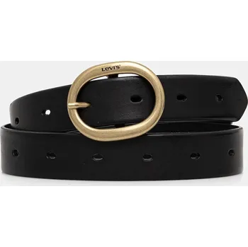 Opasek Pásek Levi's dámský, černá barva, D7791-0001 D7791.0001 99X, vel. 80