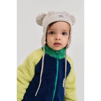 Pokrývka hlavy Dětská vlněná čepice Reima Kuuru 5300215B.9BYA béžová 01A, vel. 50