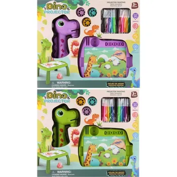 kreativní sada KREATIVNÍ STOLEK PROJEKTOR PRO DĚTI K VÝUCE KRESLENÍ ŠABLONY