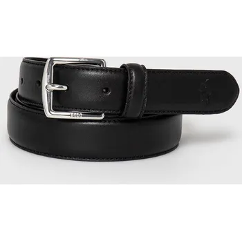 Opasek Kožený pásek Polo Ralph Lauren pánský, černá barva, 405828968001 99X, vel. 95
