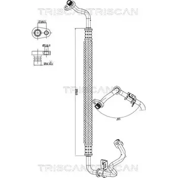 Vedení klimatizace TRISCAN Vysokotlaké / nízkotlaké vedení klimatizace TRI 9010 28019