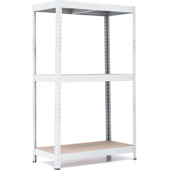 regál Policový regál Trestles RH 1500x800x300, nosnost 1050 kg, 3 police Barva: bílá