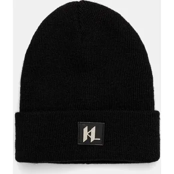 Čepice Čepice s vlnou Karl Lagerfeld černá barva, 554321.805601 99X, vel. M