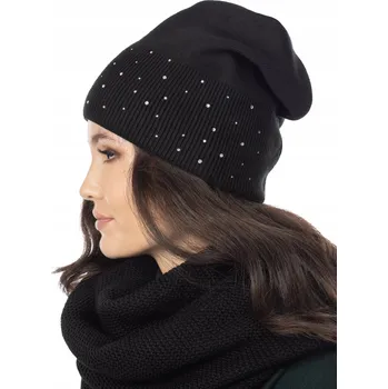 Čepice Majka Zimní čepice beanie černá, univerzální velikost